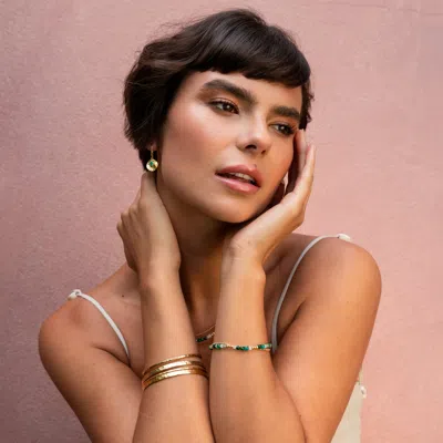 Dower & Hall 3mm Hammered Nomad Bangle In Silver