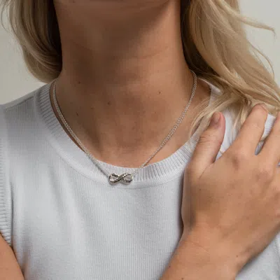 Dower & Hall Entwined Infinity Pendant Necklace In Neutral