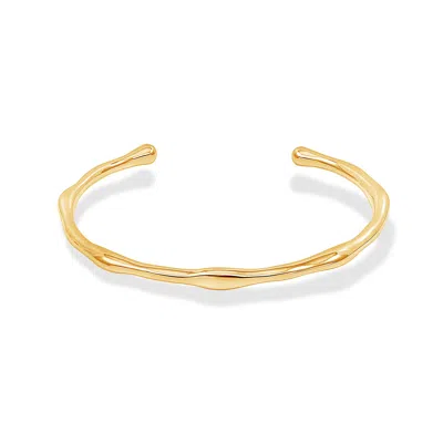 Dower & Hall Waterfall Torque Bangle In Metallic