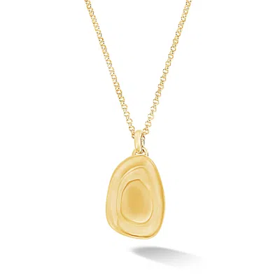 Dower & Hall Sculptural Pebble Locket In Multi