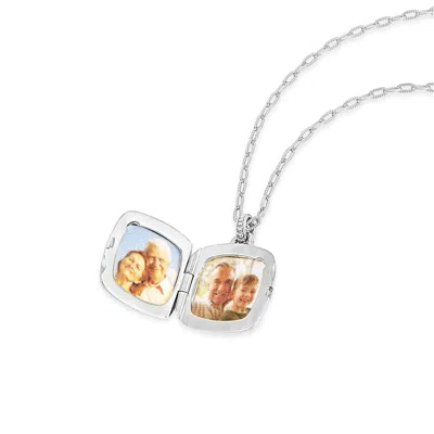 Dower & Hall Sapphire Stellar Locket In Silver
