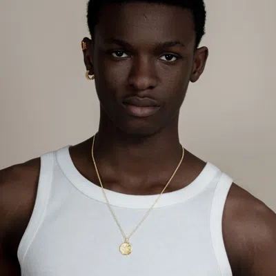 Dower & Hall St. Michael Talisman Necklace In Metallic