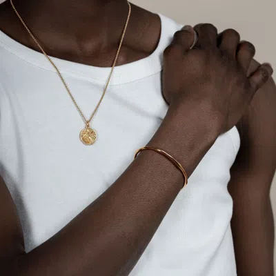 Dower & Hall St. Michael Talisman Necklace In Metallic