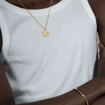 Dower & Hall St. Michael Talisman Necklace In Metallic