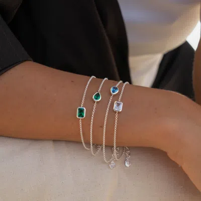 Dower & Hall Serenity Bracelet Stack In Blue