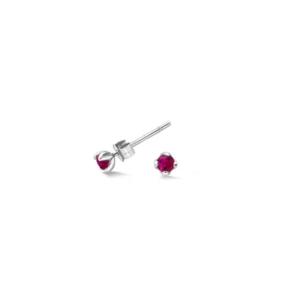Dower & Hall 3mm Ruby Orissa Studs In Gold