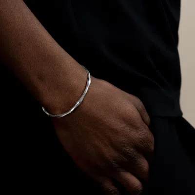 Dower & Hall Men's Waterfall Bangle In Pattern