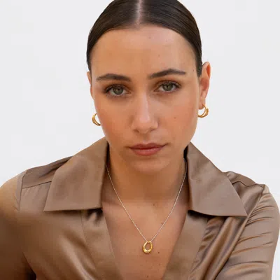 Dower & Hall Small Triple Row Waterfall Hoops In Pattern