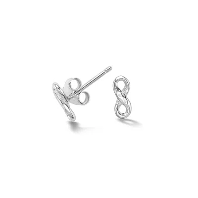 Dower & Hall Entwined Infinity Studs In Pattern
