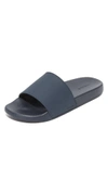 Vince West Coast Rubber Slide Sandals In Coastal Blue