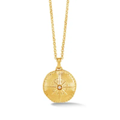 Dower & Hall True North Diamond Photo Locket In Metallic