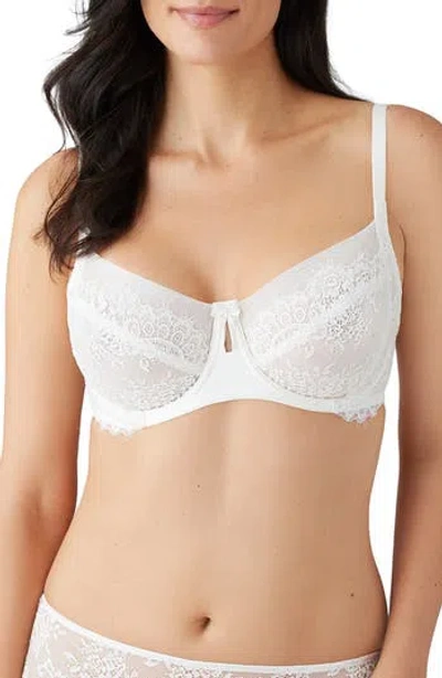 Wacoal Center Stage Full Coverage Underwire Bra In White