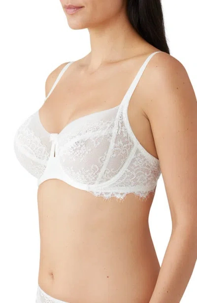 Wacoal Center Stage Full Coverage Underwire Bra In White