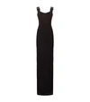 GIVENCHY Buckle Strap Column Gown