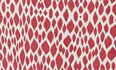 Foxcroft Frankie Abstract Print Cotton Sateen Popover Top In Red