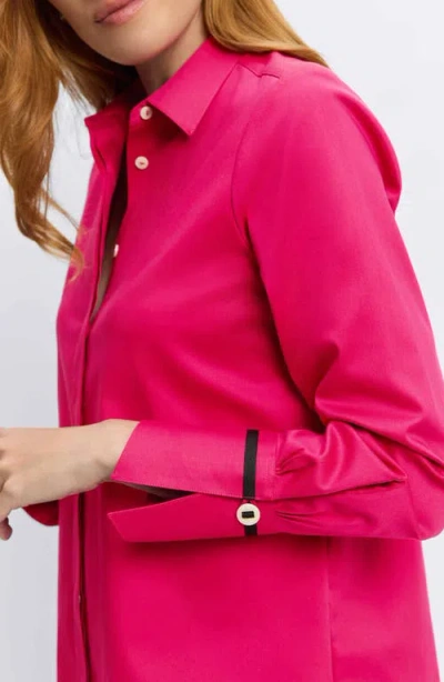 Foxcroft Iris Button-up Shirt In Pink