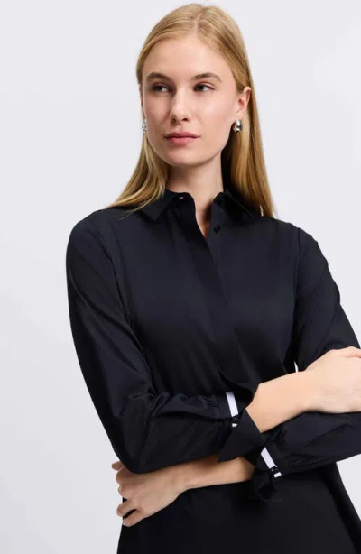 Foxcroft Iris Button-up Shirt In Black