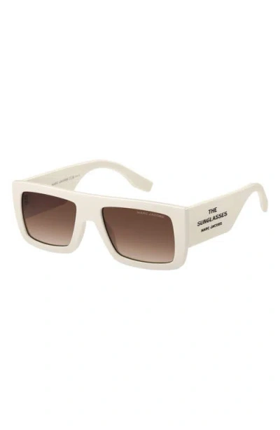 Marc Jacobs 53mm Gradient Rectangular Sunglasses