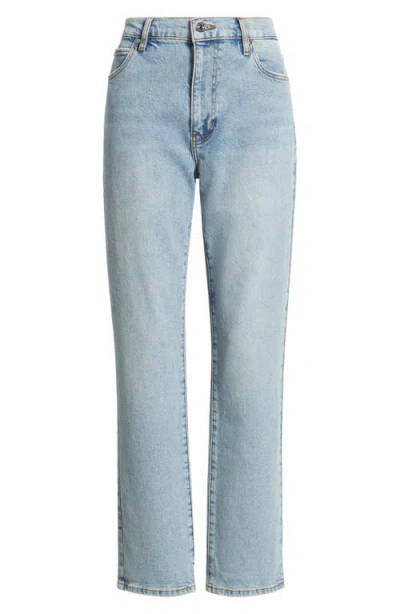 Frame The Borrowed Mid Rise Boyfriend Jeans In Blue