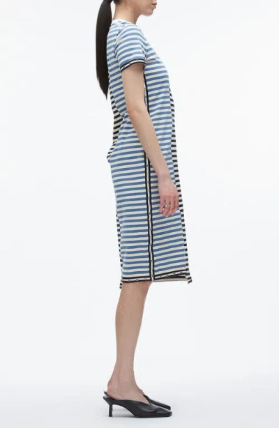 3.1 Phillip Lim Mixed Stripe Cotton T-shirt Dress In Multi