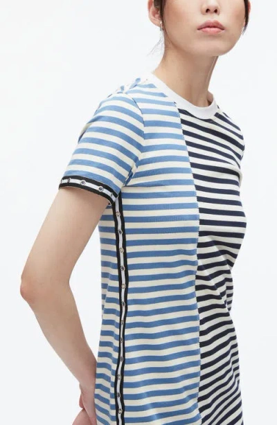 3.1 Phillip Lim Mixed Stripe Cotton T-shirt Dress In Multi