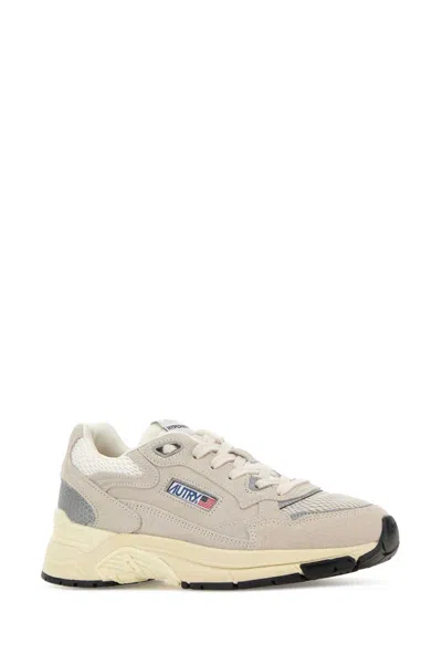 Autry Sand Suede Hyperway Sneakers In Multi