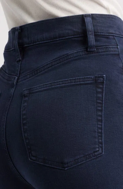 Frame Women's The Anchor High-rise Wide Jeans In Navy Raw Fray In Blue