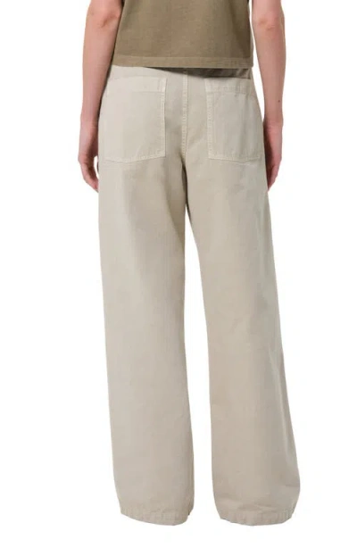 Agolde Yuna Utility Wide Leg Pant In Pumice In Multi