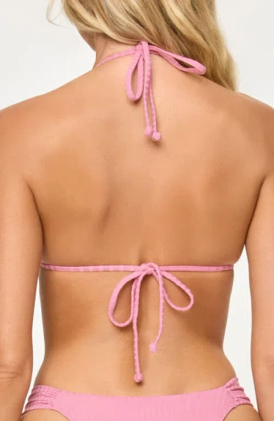 L*space Lspace Sofia Triangle Bikini Top In Pink