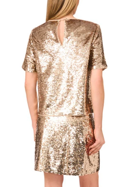 Halogen ® Sequin T-shirt In Gold