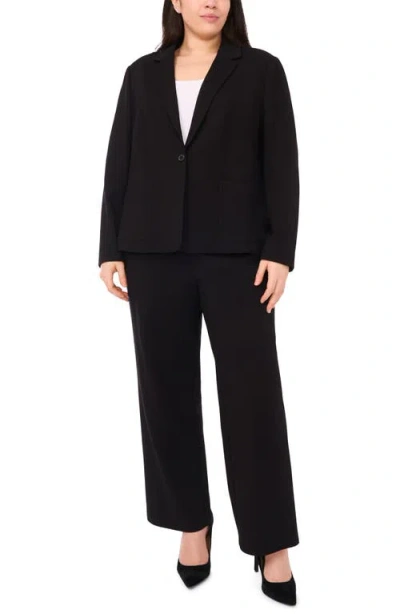 Halogen ® One-button Ponte Knit Jacket In Black