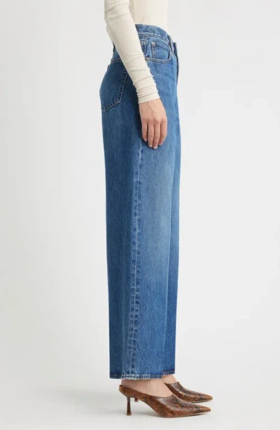 Frame The Wide Crop Jeans In Blue