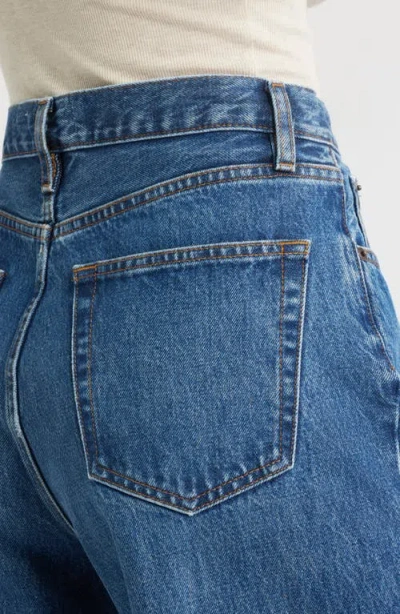 Frame The Wide Crop Jeans In Blue