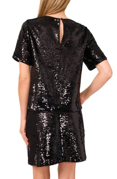 Halogen ® Sequin T-shirt In Black