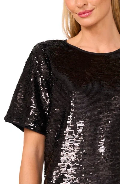 Halogen ® Sequin T-shirt In Black