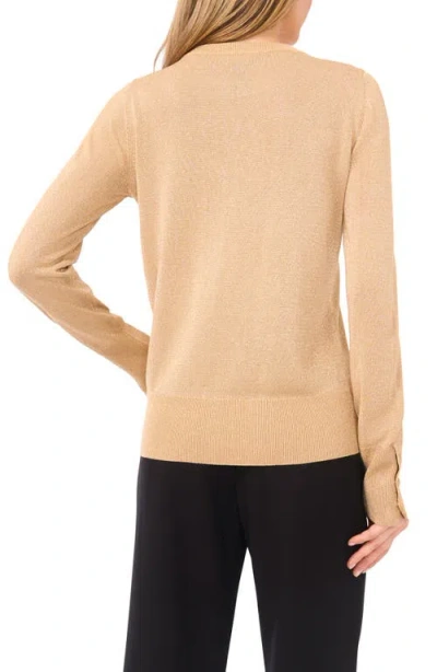 Halogen ® Rhinestone Button Sweater In Brown