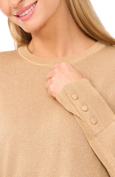 Halogen ® Rhinestone Button Sweater In Brown