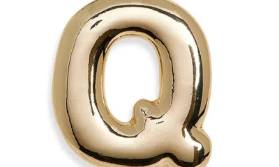 Leith Bubble Initial Bag Charm In Gold