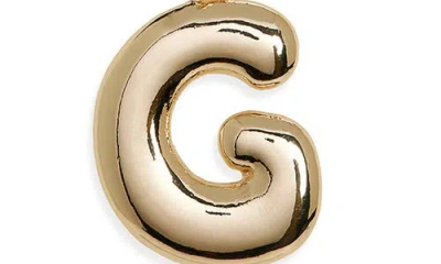 Leith Bubble Initial Bag Charm In Gold