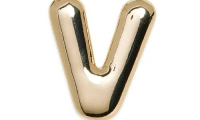 Leith Bubble Initial Bag Charm In Gold