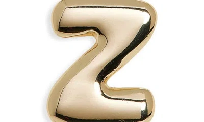 Leith Bubble Initial Bag Charm In Gold