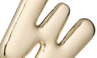 Leith Bubble Initial Bag Charm In Gold