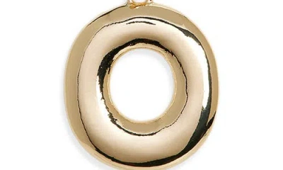 Leith Bubble Initial Bag Charm In Gold