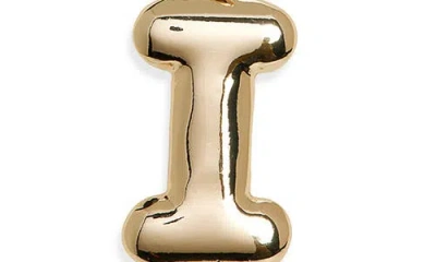 Leith Bubble Initial Bag Charm In Gold