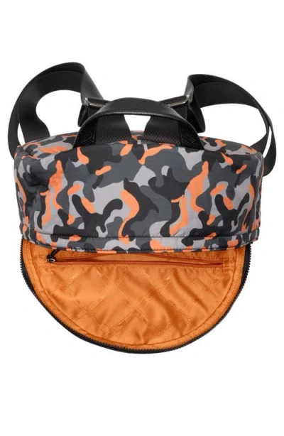 Longchamp Camo Backpack In Gray