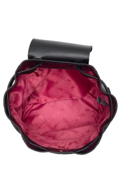 Longchamp Embroidered Leather Backpack