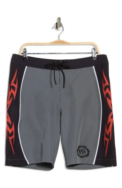 Rvca Retract Swim Trunks In Multi