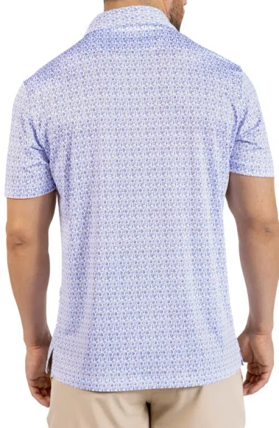 Tailorbyrd Bottoms Up Print Performance Polo In Multi