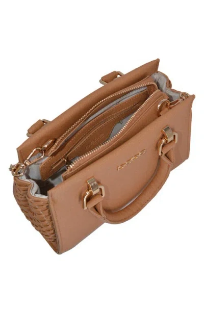 Bebe Katriel Small Satchel In Brown
