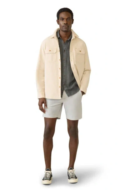 Faherty Essential 8-inch Chino Shorts In Metallic